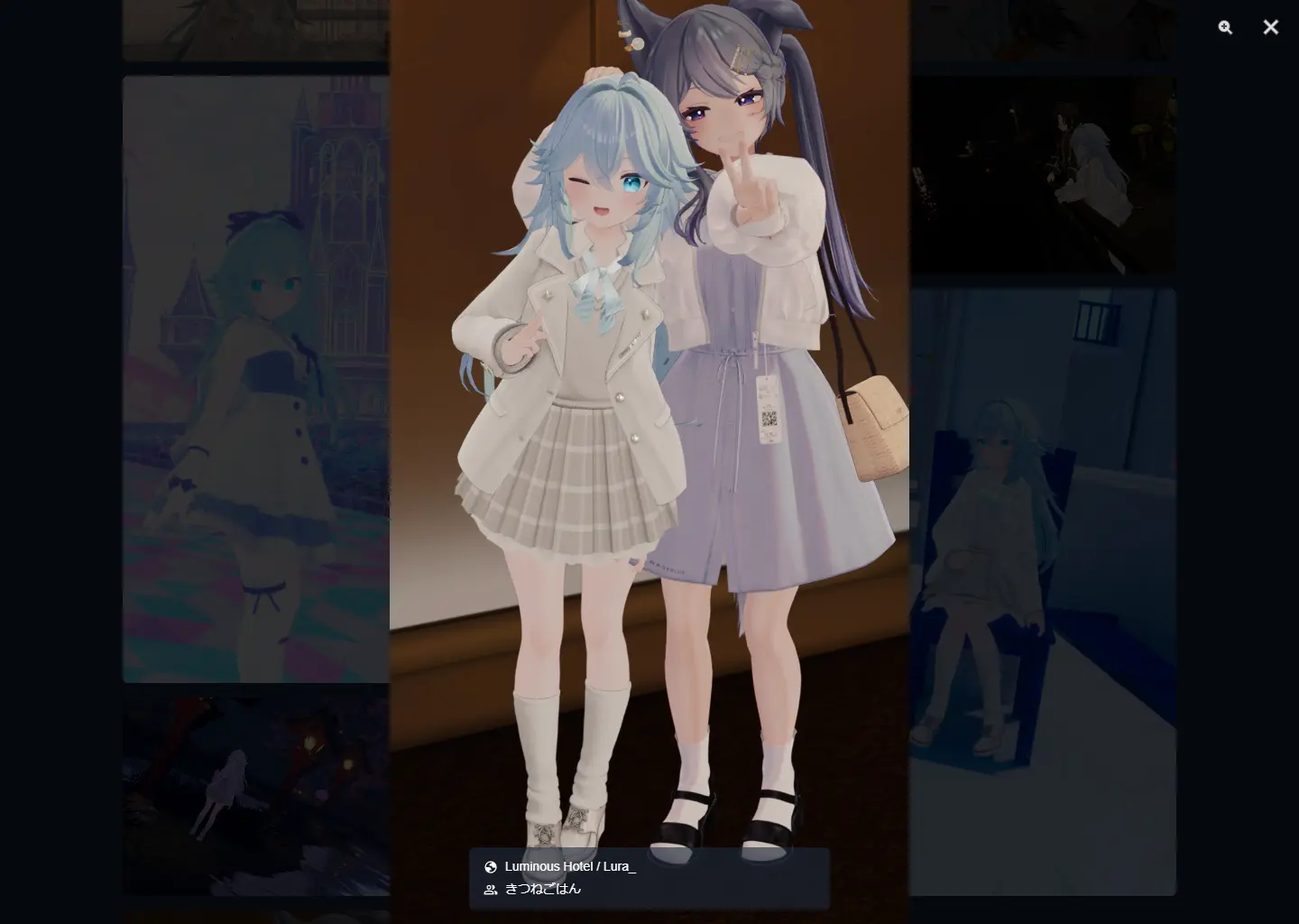VRChatでフレンドと初めて撮った写真